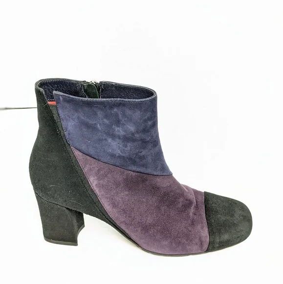 Paolo Linea suede 3 tone ankle boots - Picture 2 of 16